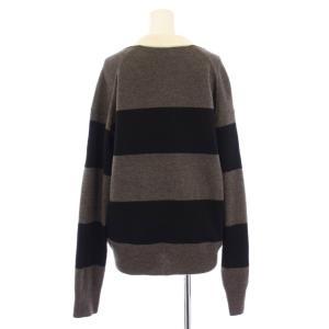 Deuxieme Classe ラガーシャツニット セーター 長袖 スキッパー ウール ボーダー柄 F マルチカラー 23080500706030