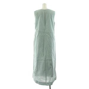 IENA EMILY WEEK 23SS バックオープンワンピース フレア ロング マキシ ノースリーブ 38 水色