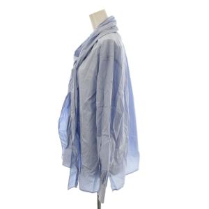 JOURNAL STANDARD relume 23AW シャツ ブラウス F 水色 長袖 ボウタイ バンドカラー /JP