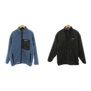 ALTUS OUTUS リバーシブルボアブルゾン ジャケット アウター SKINNY 青 ブルー 黒 ブラック