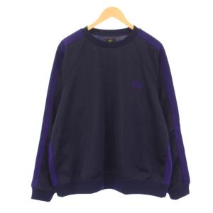 TRACK CREW NECK SHIRT トラッククルーネックシャツ 長袖  L 紺 NS245 /KH