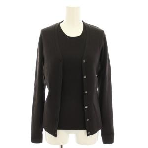 アンサンブル スノージュニ SNOW JUNI カーディガン Vネック 長袖 リビ LIBI タンクトップ