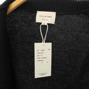 STILL BY HAND MA-1ライクニットブルゾン ウール 48 ブラック