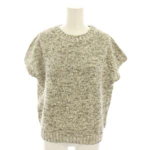 SP.TAPE CAI ニット ミックスニット セーター クルーネック 半袖 フレンチスリーブ タグ付き