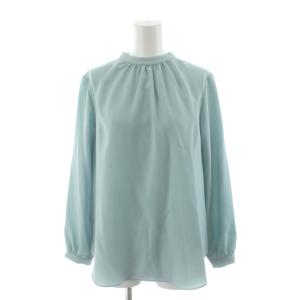 PRIME GGT STAND COLLOR GN PO シャツ ブラウス 長袖 プルオーバー S 水色