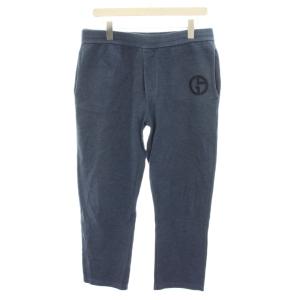 スウェットパンツ イージーパンツ ウエストゴム ロゴ刺繍 50 青 ブルー 3HSP60 SJKSZ /YT