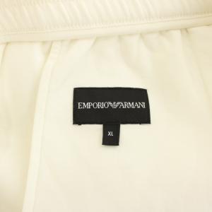 EMPORIO ARMANI スウェットパンツ イージーパンツ ウエストゴム ロゴ XL 白 ホワイト 6R1PU2 1JHSZ /YT