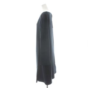 EMPORIO ARMANI ワンピース ひざ丈 長袖 52 紺 ネイビー /AN56