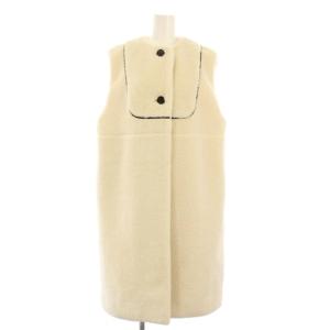 もこもこロングジレ ベスト ボア F 白 YR2225-135AW-3 /KH