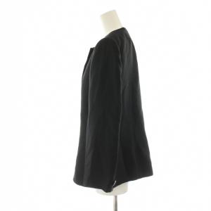 GIVENCHY ブラックフォーマル 喪服 セットアップ ノーカラージャケット タイトスカート ロング 絹 シルク 12AB70