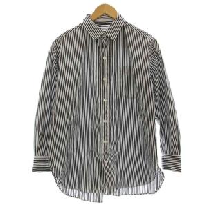 23SS ストライプ シャツ 長袖 F ネイビー 紺 23050220411010 /G