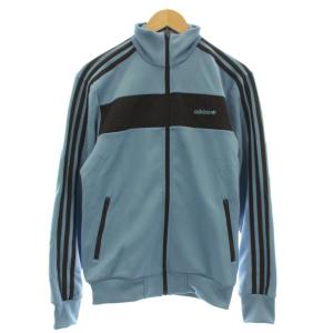 トラックジャケット ジャージ 3ライン 長袖 M 水色 ライトブルー 254296 /G