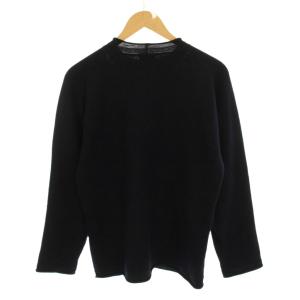 GIORGIO ARMANI ニット セーター シルク混 50 紺 ネイビー 長袖 64102 /YM