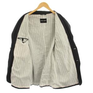 GIORGIO ARMANI テーラードジャケット アウター 56 紺 黒 /YM