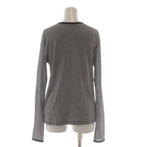Framework 25SS シアーリンガーTee2 カットソー 黒 白 ボーダー柄 リンガーネック 長袖 2525070220780010