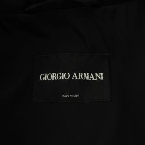 GIORGIO ARMANI ステンカラーコート 54 ブラック
