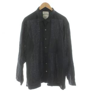 OPEN COLLAR SHIRT 3 ブラック A23A-71SH03C