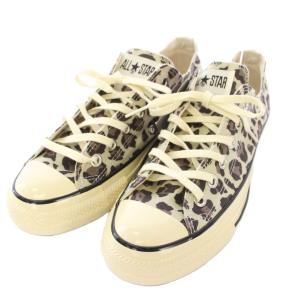 CONVERSE ALL STAR AGED LP OX スニーカー ヒョウ柄 レオパード US6.5 ベージュ 1SE687