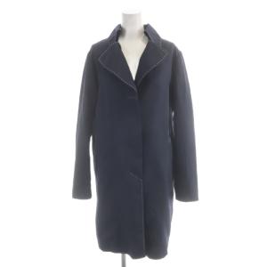 コート 9 紺 ネイビー 無地 長袖 ステッチデザイン /AP