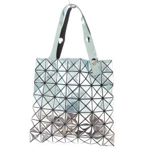 BAOBAO ISSEY MIYAKE ルーセント トートバッグ シルバーカラー ライトブルー