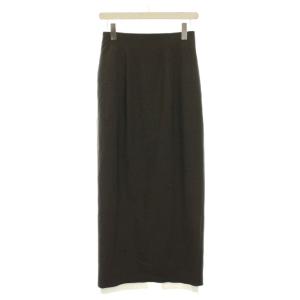 24AW Cutoff Pencil Skirt カットオフ ペンシル スカート ロング 38 グレー