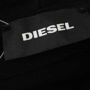 DIESEL パーカー スウェット ジップアップ 刺繍 S 黒 ブラック /G
