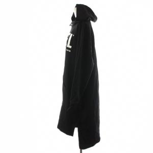 DIESEL ワンピース ロング フード 長袖 ロゴ M 黒 ブラック /AN40