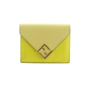 FENDI フェンディ-FF DIAMOND 三つ折り財布 グリーン（2023/10/26買取