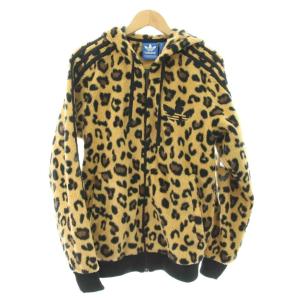 ジャケット 上着 S 茶 レオパード柄 フード付き 長袖 /JP