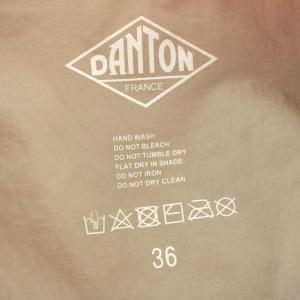 DANTON インサレーション カラーレス ジャケット 中綿 ノーカラージャケット ナイロン 36 ピンク 20S-KW-001