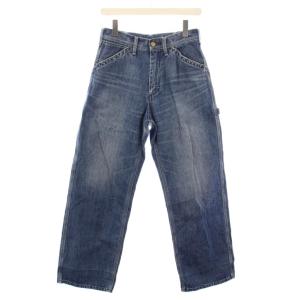 DEUXIEME CLASSE デニムパンツ ジーンズ ジップフライ ロゴパッチ 34 青 ブルー /BB