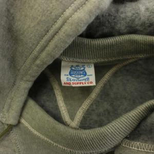 WAREHOUSE JOHN GLUCKOW ダブルフェイス後付けパーカー プルオーバー L グレー JG-CS13