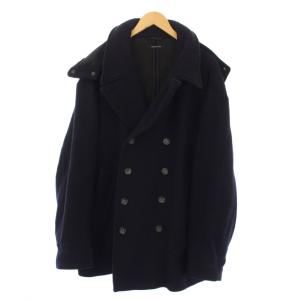 Pコート ピーコート ミドル丈 フード ネイビー /BM