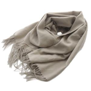 マフラー ストール フリンジ グレージュ /SR