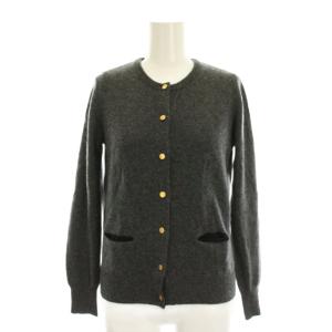 カーディガン ニット カシミヤ 38 グレー 長袖 3306834 /YM