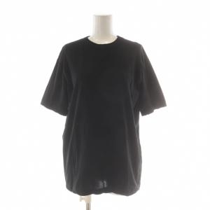 Tシャツ 半袖 01 黒 ブラック 無地 ラウンドネック /AU