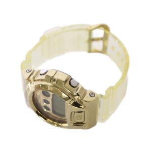 CASIO G-SHOCK 腕時計 デジタル クリアバンド メタルベゼル ゴールドカラー 黄色 GM-6900SG /KH