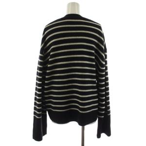 Deuxieme Classe 22AW GOLD BUTTON V/N CARDIGAN カーディガン ボーダー 黒 ブラック 白 ホワイト
