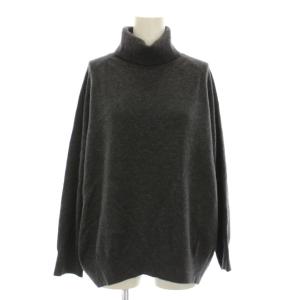 R アール カシミヤ混 ニット セーター 長袖 46 グレー /YM