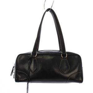 レザー ハンドバッグ ブラック