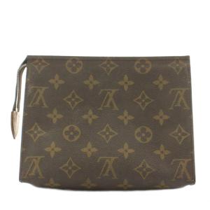LOUIS VUITTON モノグラム ポッシュトワレ19 ポーチ 茶 ブラウン M47544 /AN54 D OH