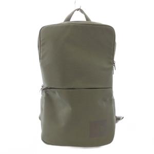 シャトルデイパックスリム リュックサック ナイロン ワンカラー ロゴ カーキ NM81603 /BB