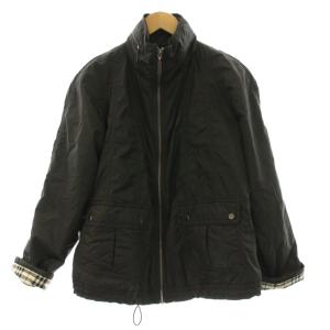 ジャケット 上着 13 黒 長袖 チェック柄 スタンドカラー /JP