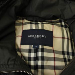 BURBERRY LONDON ジャケット 上着 13 黒 長袖 チェック柄 スタンドカラー /JP