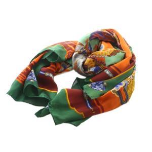 スカーフ シルク マルチカラー