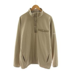 GRPN half zip pullover フリースジャケット プルオーバー XL ベージュ 101438