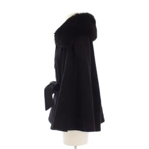 EPOCA ショートコート フォックスファー アンゴラ 40 黒 KN150-773-09 /KH
