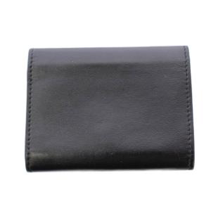 JIL SANDER 三つ折り財布 コンパクトウォレット スクエア ロゴ ワンポイント レザー 黒 ブラック /BB