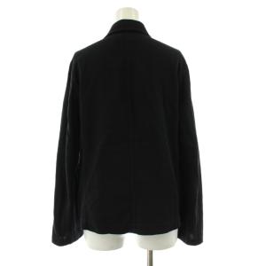MISSONI ニットパーカー ジップアップ 長袖 モヘヤ ウール混 48 黒 ブラック オレンジ系 /KU
