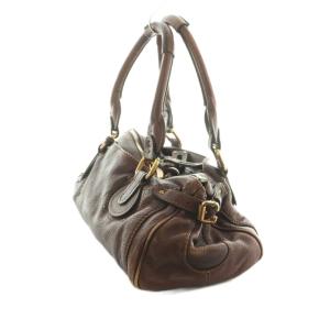 Chloe パディントン ハンドバッグ レザー ブラウン